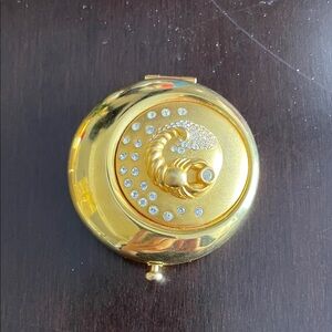 Estée Lauder Lucidity powder Gold-tone Jeweled Compact Mirror